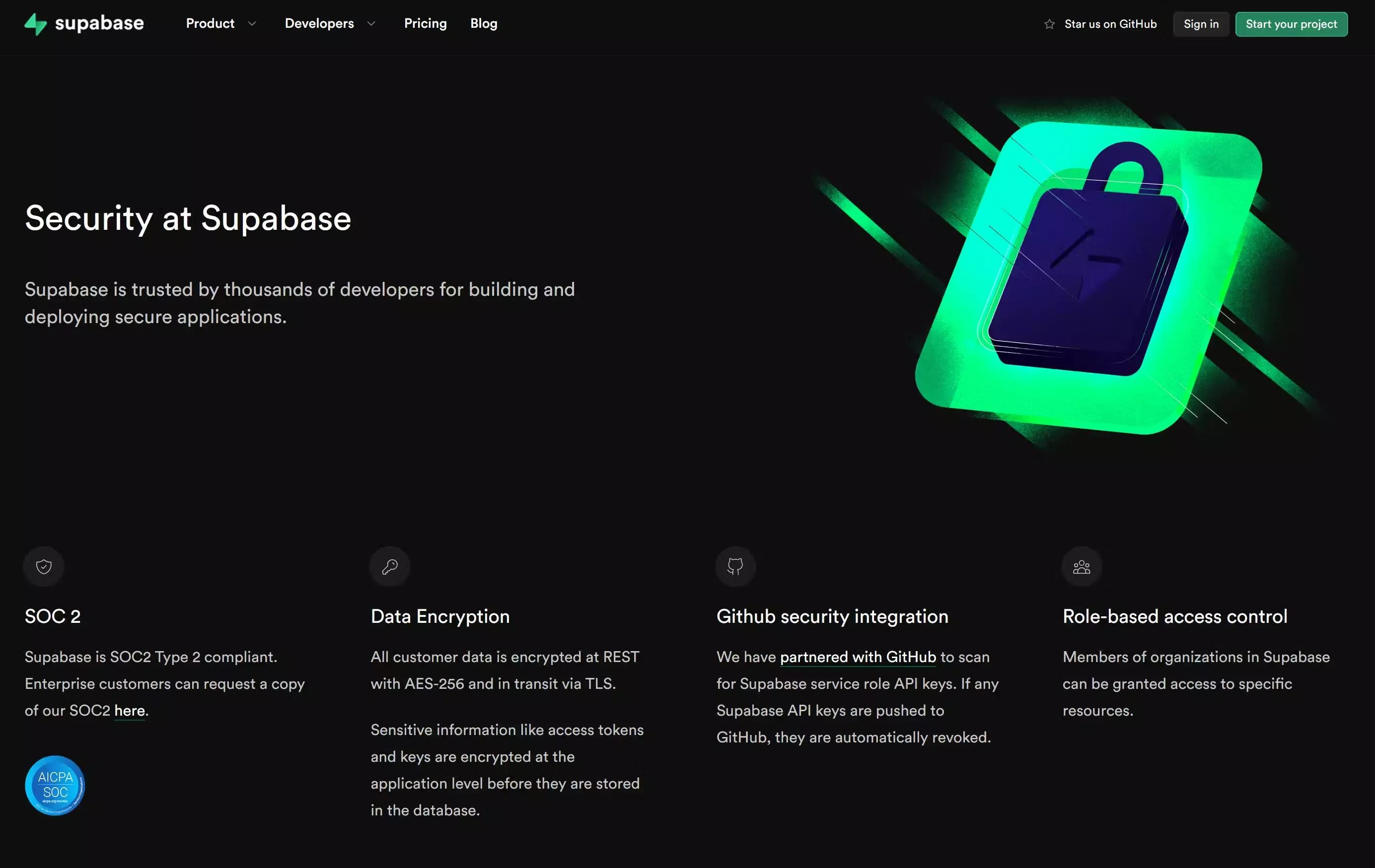 Supabase has support for certain industry compliances.