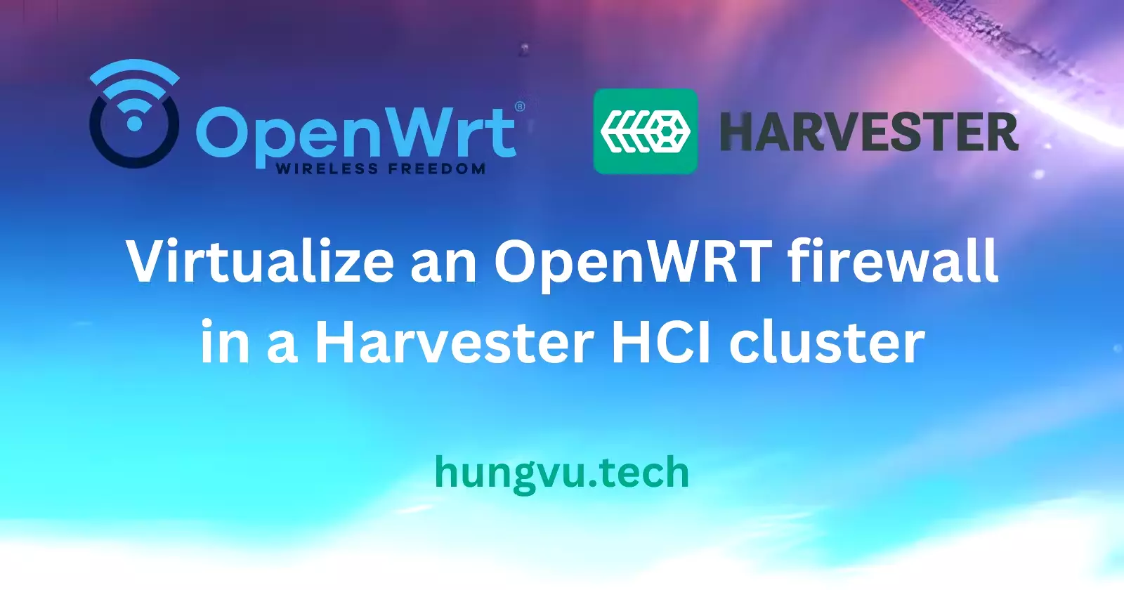I decided to virtualize my infrastructure, and the first step was to put my OpenWRT firewall into the Harvester cluster.
