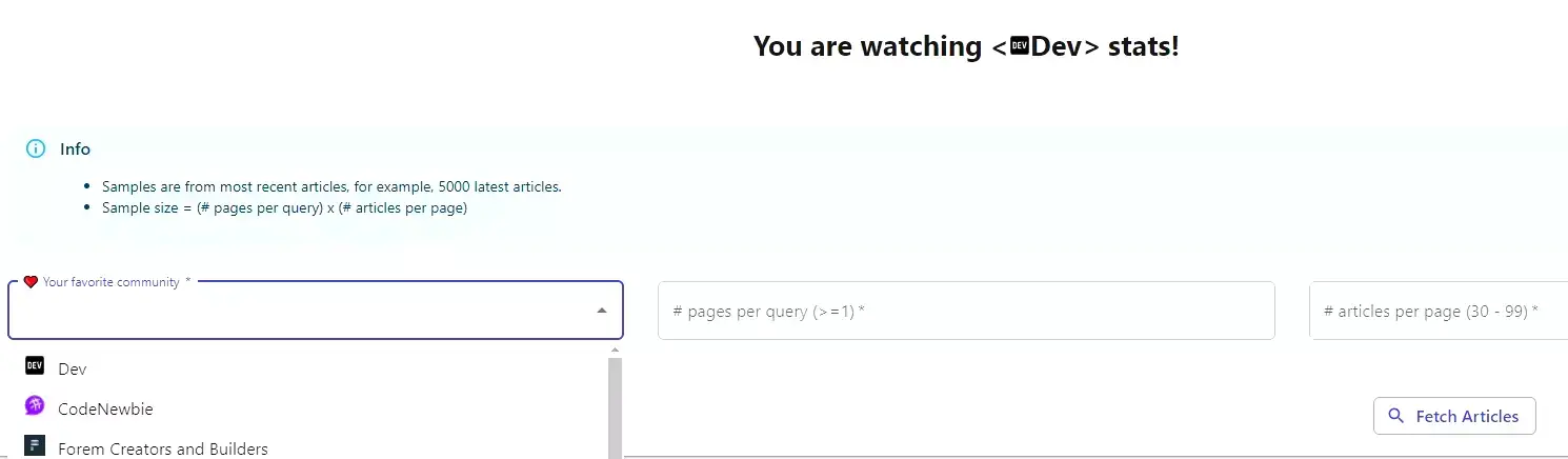 Choosing Forem-based communities to perform the analysis.