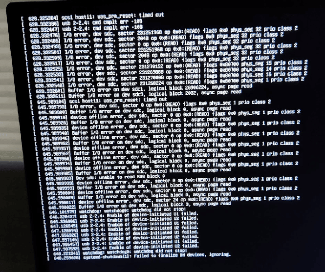 Various types of device, I/O, buffer, timeout errors when using two 10 Gbps port at the same time.