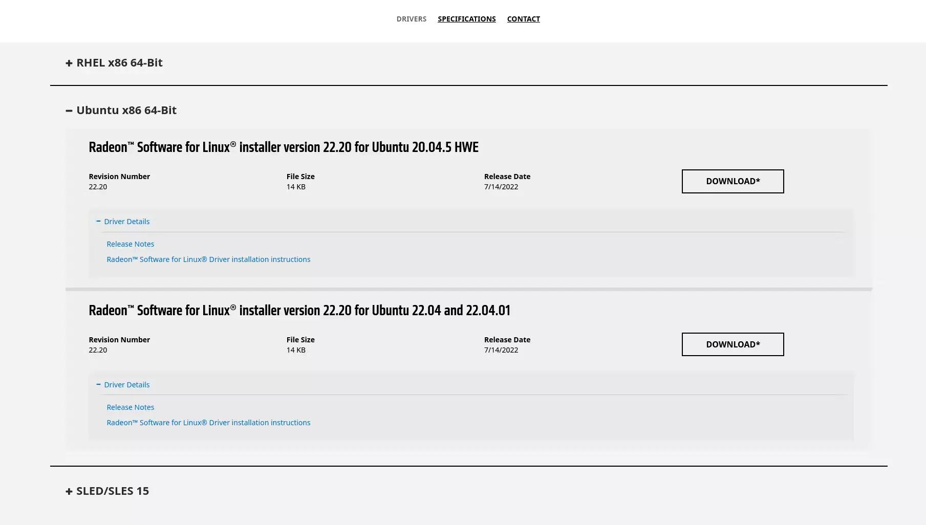 Update amd driver online ubuntu