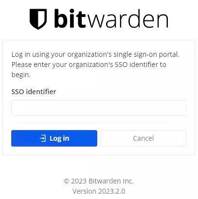 Bitwarden SSO is successfully configured.
